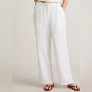 Quince Linen Trousers White Women's Pants